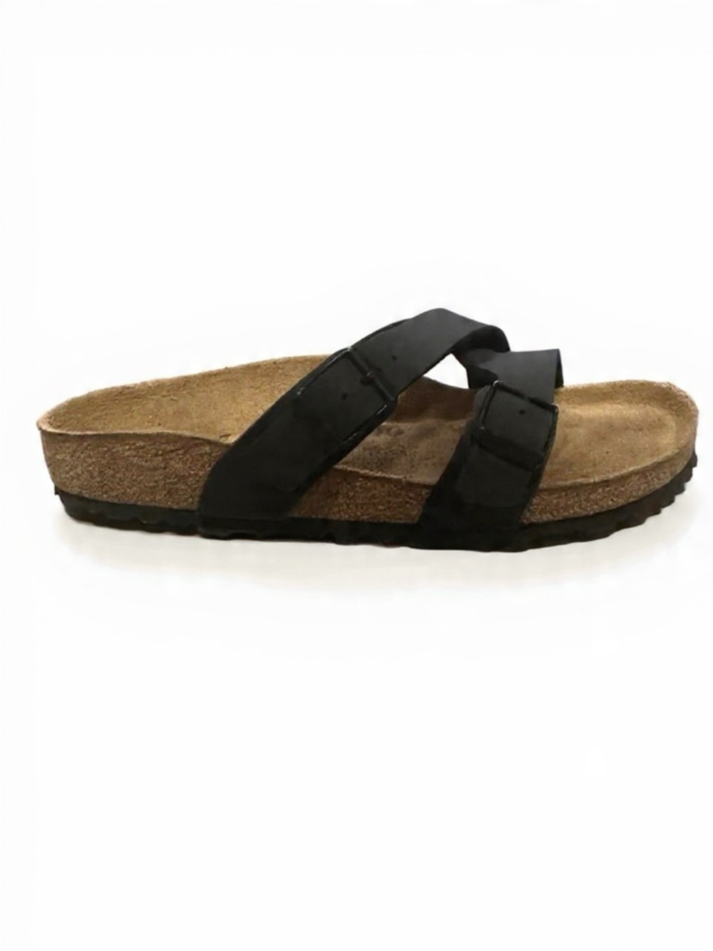 Birkenstock Salina Black Criss Cross Strappy Sandals